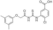 4-Chloro-3-[[[[(3,5-dimethylphenoxy)acetyl ]amino]thioxomethyl ]amino]-benzoic acid Structure,532407-53-7Structure