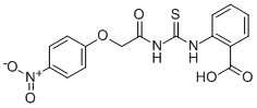 2-[[[[(4-Nitrophenoxy)acetyl ]amino]thioxomethyl ]amino]-benzoic acid Structure,532407-58-2Structure