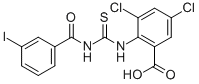 3,5-Dichloro-2-[[[(3-iodobenzoyl)amino]thioxomethyl ]amino]-benzoic acid Structure,532407-84-4Structure