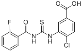 4-Chloro-3-[[[(2-fluorobenzoyl)amino]thioxomethyl ]amino]-benzoic acid Structure,532414-48-5Structure