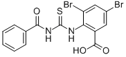 2-[[(Benzoylamino)thioxomethyl ]amino]-3,5-dibromo-benzoic acid Structure,532414-53-2Structure