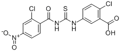 2-Chloro-5-[[[(2-chloro-4-nitrobenzoyl)amino]thioxomethyl ]amino]-benzoic acid Structure,532418-16-9Structure