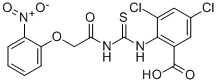 3,5-Dichloro-2-[[[[(2-nitrophenoxy)acetyl ]amino]thioxomethyl ]amino]-benzoic acid Structure,532418-54-5Structure