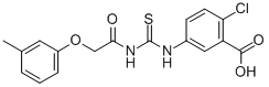 2-Chloro-5-[[[[(3-methylphenoxy)acetyl ]amino]thioxomethyl ]amino]-benzoic acid Structure,532421-07-1Structure