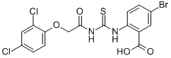 5-Bromo-2-[[[[(2,4-dichlorophenoxy)acetyl ]amino]thioxomethyl ]amino]-benzoic acid Structure,532421-13-9Structure