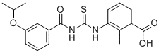 2-Methyl-3-[[[[3-(1-methylethoxy)benzoyl ]amino]thioxomethyl ]amino]-benzoic acid Structure,532423-09-9Structure