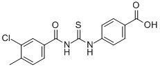 4-[[[(3-Chloro-4-methylbenzoyl)amino]thioxomethyl ]amino]-benzoic acid Structure,532429-65-5Structure