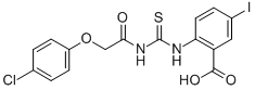 2-[[[[(4-Chlorophenoxy)acetyl ]amino]thioxomethyl ]amino]-5-iodo-benzoic acid Structure,532430-48-1Structure