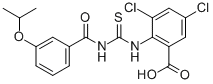 3,5-Dichloro-2-[[[[3-(1-methylethoxy)benzoyl ]amino]thioxomethyl ]amino]-benzoic acid Structure,532430-88-9Structure