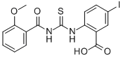 5-Iodo-2-[[[(2-methoxybenzoyl)amino]thioxomethyl ]amino]-benzoic acid Structure,532433-28-6Structure