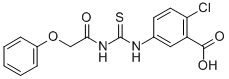 2-Chloro-5-[[[(phenoxyacetyl)amino]thioxomethyl ]amino]-benzoic acid Structure,532433-67-3Structure