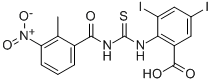 3,5-Diiodo-2-[[[(2-methyl-3-nitrobenzoyl)amino]thioxomethyl ]amino]-benzoic acid Structure,532433-73-1Structure