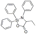 1-Oxa-3-aza-2-silacyclopentan-5-one,4-ethyl-2,2,3-triphenyl- Structure,53268-82-9Structure