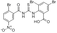 3,5-Dibromo-2-[[[(2-bromo-5-nitrobenzoyl)amino]thioxomethyl ]amino]-benzoic acid Structure,532943-71-8Structure