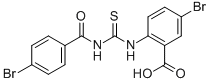 5-Bromo-2-[[[(4-bromobenzoyl)amino]thioxomethyl ]amino]-benzoic acid Structure,532943-92-3Structure