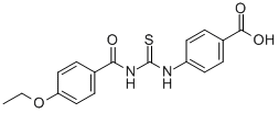 4-[[[(4-Ethoxybenzoyl)amino]thioxomethyl ]amino]-benzoic acid Structure,532944-33-5Structure