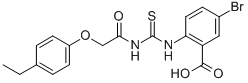 5-Bromo-2-[[[[(4-ethylphenoxy)acetyl ]amino]thioxomethyl ]amino]-benzoic acid Structure,532947-32-3Structure