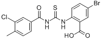 5-Bromo-2-[[[(3-chloro-4-methylbenzoyl)amino]thioxomethyl ]amino]-benzoic acid Structure,532948-83-7Structure