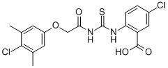 5-Chloro-2-[[[[(4-chloro-3,5-dimethylphenoxy)acetyl ]amino]thioxomethyl ]amino]-benzoic acid Structure,532949-74-9Structure