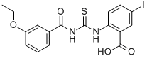 2-[[[(3-Ethoxybenzoyl)amino]thioxomethyl ]amino]-5-iodo-benzoic acid Structure,532951-30-7Structure