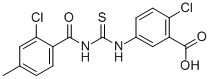 2-Chloro-5-[[[(2-chloro-4-methylbenzoyl)amino]thioxomethyl ]amino]-benzoic acid Structure,532953-78-9Structure