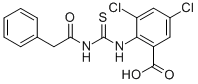 3,5-Dichloro-2-[[[(phenylacetyl)amino]thioxomethyl ]amino]-benzoic acid Structure,532955-70-7Structure