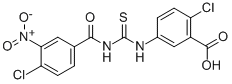 2-Chloro-5-[[[(4-chloro-3-nitrobenzoyl)amino]thioxomethyl ]amino]-benzoic acid Structure,532957-30-5Structure