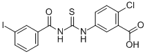 2-Chloro-5-[[[(3-iodobenzoyl)amino]thioxomethyl ]amino]-benzoic acid Structure,532977-86-9Structure