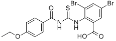 3,5-Dibromo-2-[[[(4-ethoxybenzoyl)amino]thioxomethyl ]amino]-benzoic acid Structure,532982-05-1Structure