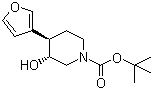 (3R,4r)-rel-4-(3-furanyl)-3-hydroxy-1-piperidinecarboxylic acid tert-butyl ester Structure,532991-48-3Structure