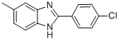 2-(4-Chlorophenyl)-5-methyl-1h-benzoimidazole Structure,53314-17-3Structure