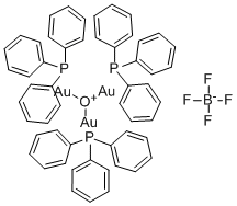 Tris[triphenylphosphinegold(I)]oxonium tetrafluoroborate Structure,53317-87-6Structure