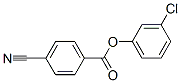 4-Cyanobenzoic acid 3-chlorophenyl ester Structure,53327-09-6Structure