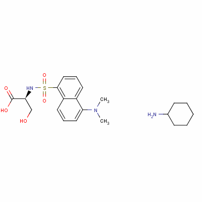 N-dansyl-l-serine cyclohexylammonium salt Structure,53332-28-8Structure