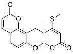 7A,11a-dihydro-7a,11a-dimethyl-11-methylthio-2h,9h,12h-dipyrano[2,3-b:2’,3’-f][1]benzopyran-2,9-dione Structure,53342-18-0Structure