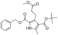 2-Benzyl 4-(tert-butyl) 3-(3-methoxy-3-oxopropyl)-5-methyl-1H-pyrrole-2,4-dicarboxylate Structure,53365-80-3Structure