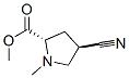 Proline,4-cyano-1-methyl-,methyl ester,trans-(9ci) Structure,53386-75-7Structure