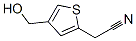 2-Thiopheneacetonitrile,4-(hydroxymethyl)-(9ci) Structure,533939-49-0Structure
