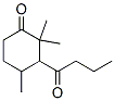 2,2,4-Trimethyl-3-(1-oxobutyl)-1-cyclohexanone Structure,53398-15-5Structure