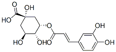 [1S-(1alpha,3beta,4beta,5alpha)]-3-[[3-(3,4-dihydroxyphenyl)-1-oxoallyl]oxy]-1,4,5-trihydroxycyclohexanecarboxylicacid Structure,534-61-2Structure