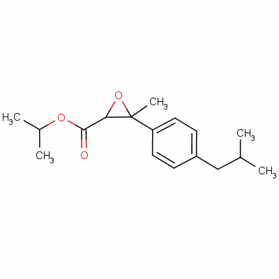 Isopropyl 3-methyl-3-(p-isobutylphenyl)oxirane-2-carboxylate Structure,53500-83-7Structure