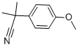 2-(4-Methoxyphenyl)-2-methylpropanenitrile Structure,5351-07-5Structure