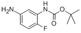 (5-Amino-2-fluoro-phenyl)-carbamic acid tert-butyl ester Structure,535170-18-4Structure