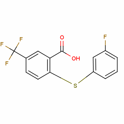 2-[(3-Fluorophenyl)thio]-5-(trifluoromethyl)benzoic acid Structure,53542-36-2Structure