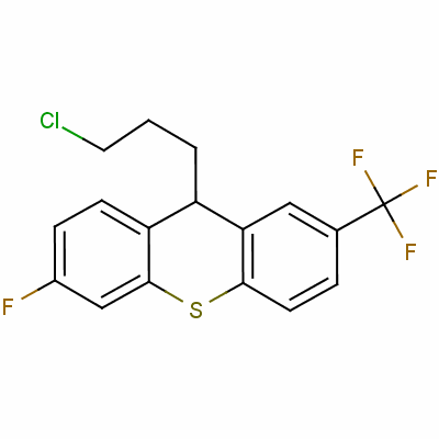 9-(3-Chloropropyl)-6-fluoro-2-(trifluoromethyl)-9h-thioxanthene Structure,53542-48-6Structure