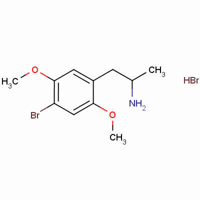 (+/-)-2,5-Dimethoxy-4-bromo-amphetamine hydrobromide Structure,53581-53-6Structure