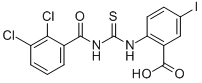 2-[[[(2,3-Dichlorobenzoyl)amino]thioxomethyl ]amino]-5-iodo-benzoic acid Structure,535937-08-7Structure