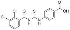 4-[[[(2,3-Dichlorobenzoyl)amino]thioxomethyl ]amino]-benzoic acid Structure,535938-17-1Structure