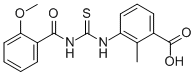 3-[[[(2-Methoxybenzoyl)amino]thioxomethyl ]amino]-2-methyl-benzoic acid Structure,535939-35-6Structure