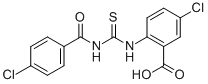 5-Chloro-2-[[[(4-chlorobenzoyl)amino]thioxomethyl ]amino]-benzoic acid Structure,535941-35-6Structure